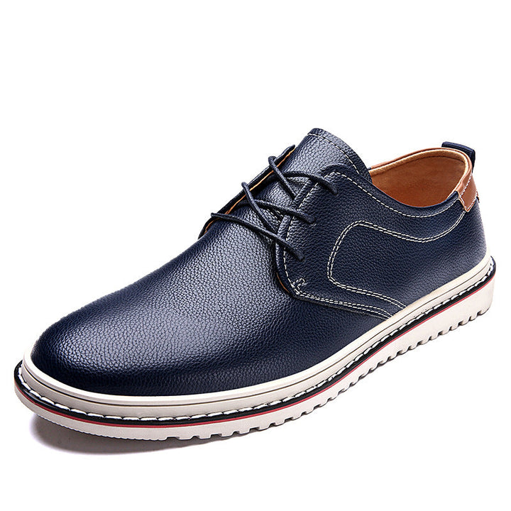 Herren Elegante Freizeit-Schnürschuhe aus hochwertigem Leder Drune