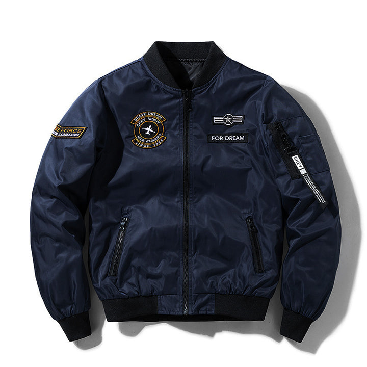 Herren Sportliche Bomberjacke mit praktischen Taschen und stilvollem Design Drune