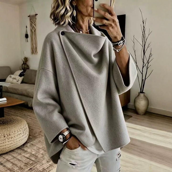 Damen Stilvolle Oversized Jacke Drune