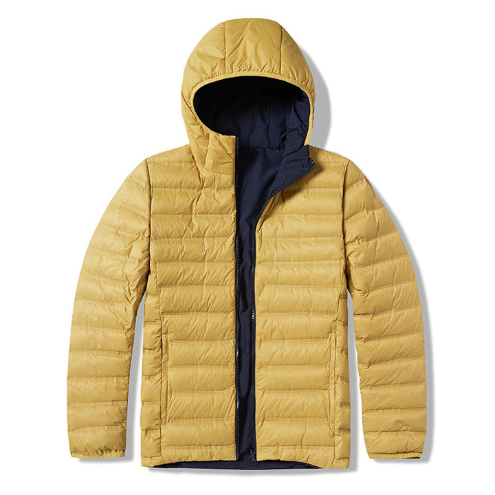 Herren Ultraleichte gesteppte Kapuzenjacke mit kompaktem Packmaß und windabweisender Oberfläche Drune