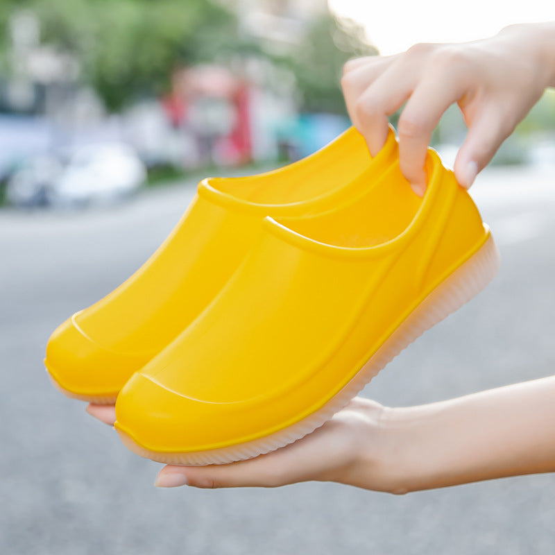Unisex Wasserdichte Schlupf-Clogs mit stoßdämpfender EVA-Sohle und ergonomischer Fußmulde Drune