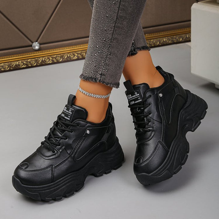 Damen Chunky‑Plateau‑Sneaker mit skulpturierter Profilsohle und gepolstertem Schaft Drune