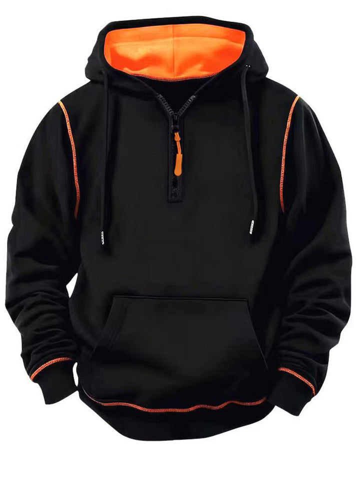 Herren Sportliche Kapuzenjacke mit Reißverschluss Drune