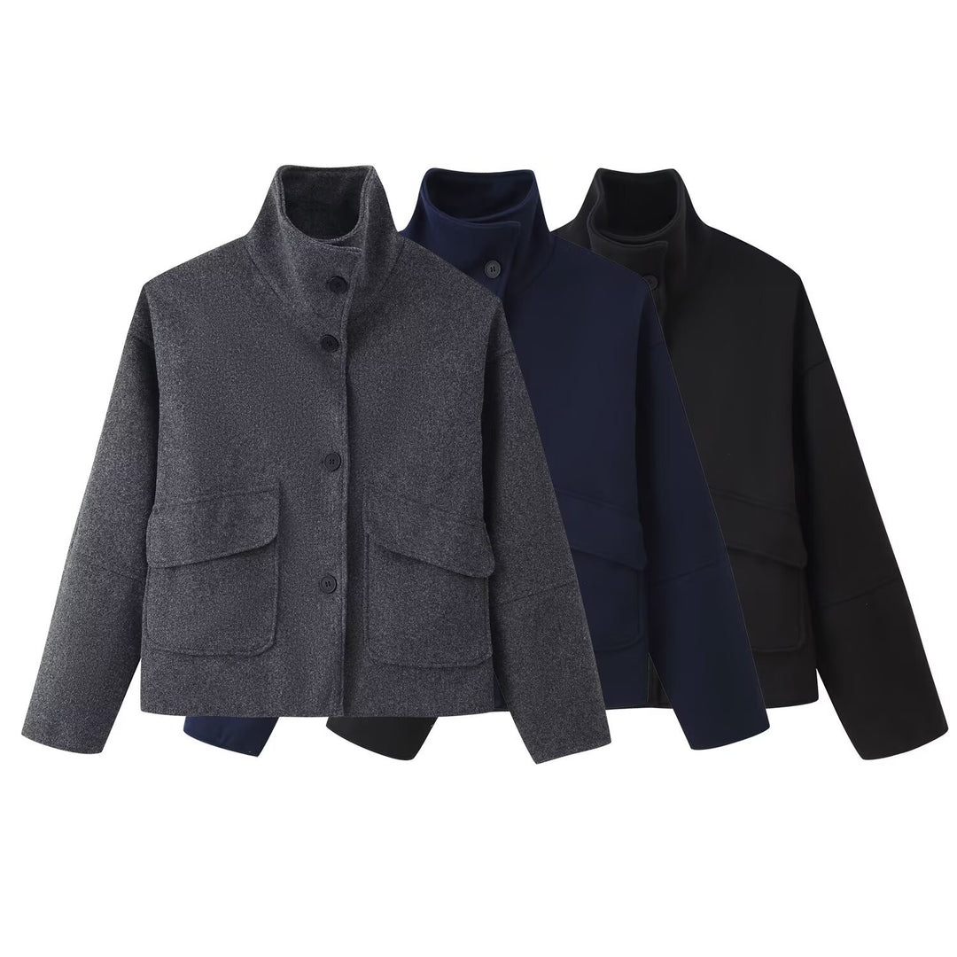 Damen komfortable Übergangsjacke aus weichem Material Drune