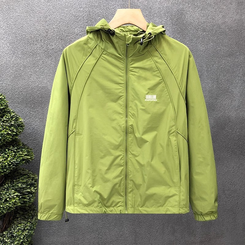 Herren Leichte Windjacke mit verstellbarer Kapuze Drune
