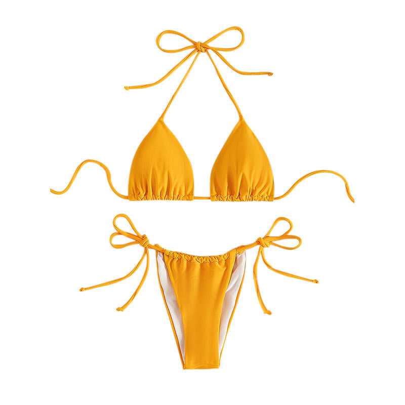 Damen Triangel-Bikini mit raffinierten Knotendetails Drune