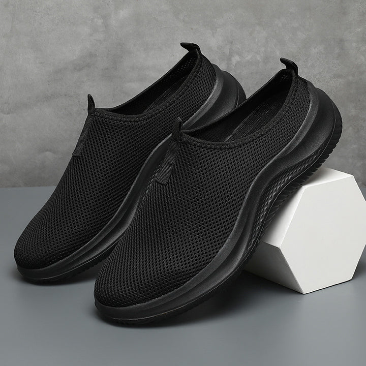 Unisex nan leichter Netzgewebe-Schlupf-Sneaker mit atmungsaktivem Obermaterial, dämpfender EVA-Zwischensohle und rutschfester Profilsohle Drune