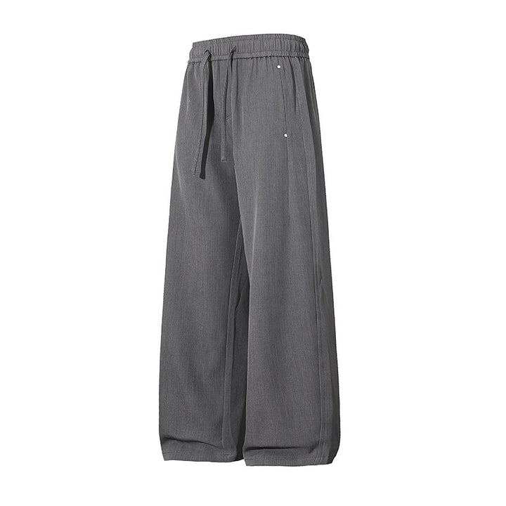 Damen Weite Palazzo‑Hose mit hohem Elastbund & Kordelzug Drune