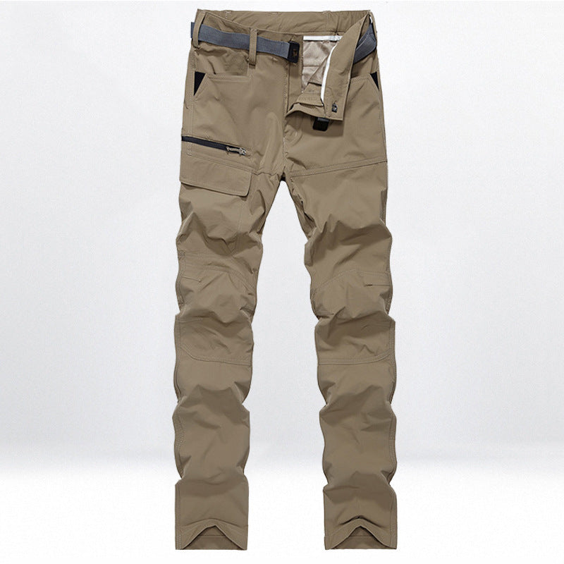 Herren Technische Trekking-Cargohose mit vorgeformten Knien und integrierter Gürtel-Lösung Drune
