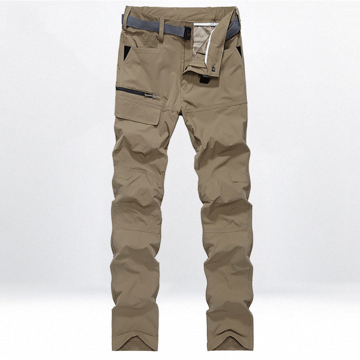 Herren Technische Trekking-Cargohose mit vorgeformten Knien und integrierter Gürtel-Lösung Drune