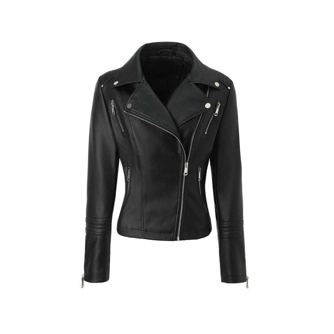 Damen Klassische Bikerjacke Drune