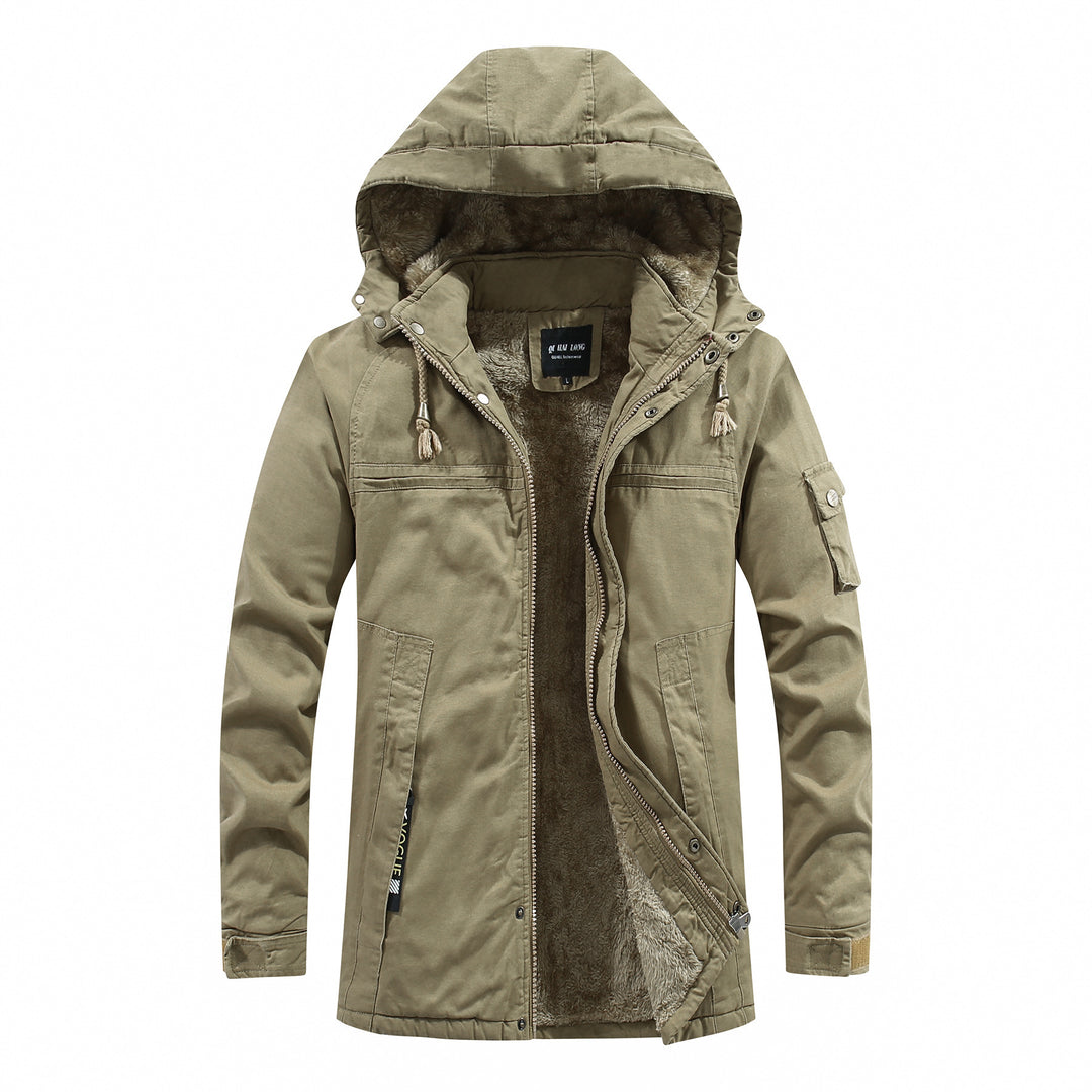 Herren Funktionale Winterjacke mit Kapuze Drune