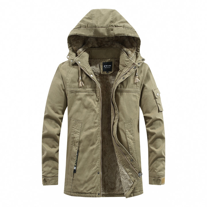 Herren Funktionale Winterjacke mit Kapuze Drune