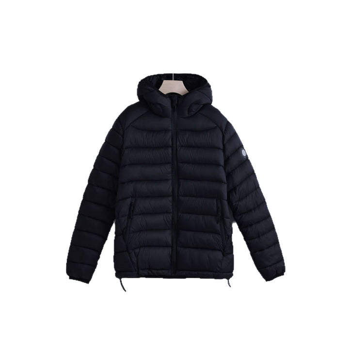 Damen nan ultraleichte gesteppte Kapuzenjacke mit thermoisolierender Füllung und taillierbarem Tunnelzug Drune