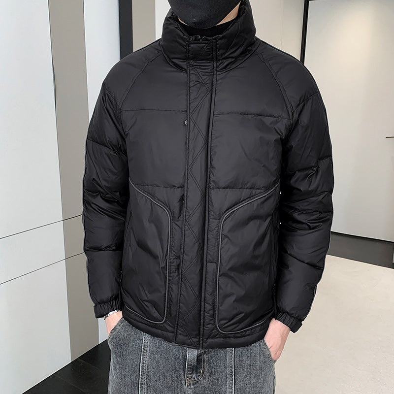 Herren Leichte Daunenoptik-Steppjacke mit ergonomischem Schnitt und verdeckten Eingrifftaschen Drune