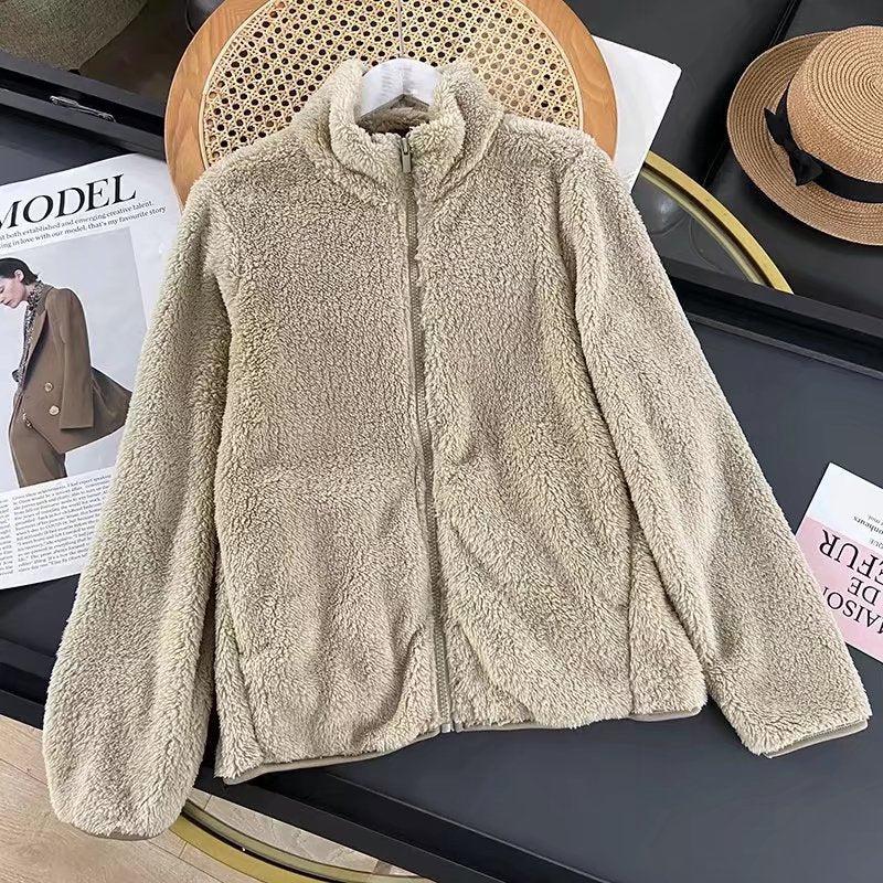 Damen Fleecejacke mit hohem Kragen und weichem Innenfutter Drune