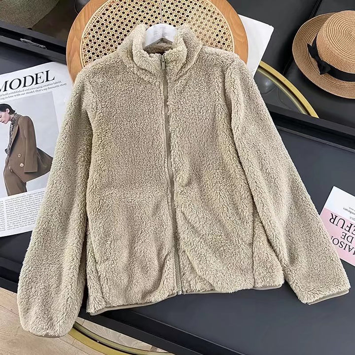 Damen Fleecejacke mit hohem Kragen und weichem Innenfutter Drune