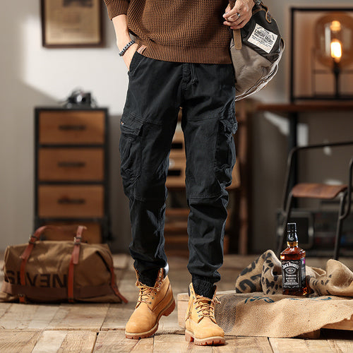 Herren Utility-Cargohose mit elastischem Saum und Knieverstärkung Drune