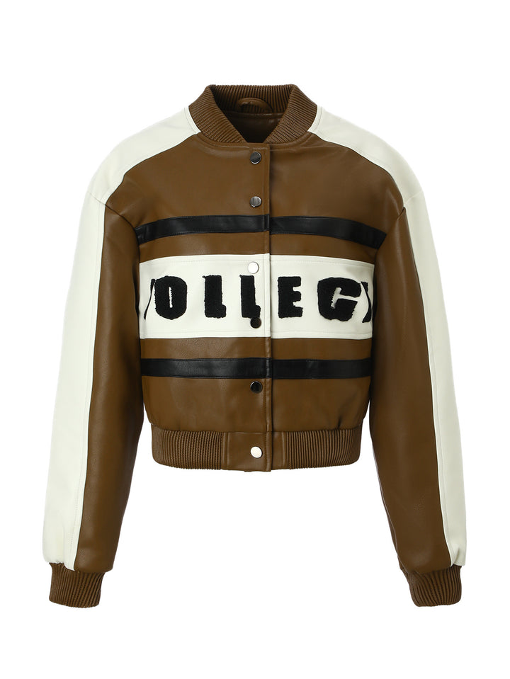 Damen Lässige Lederjacke Drune