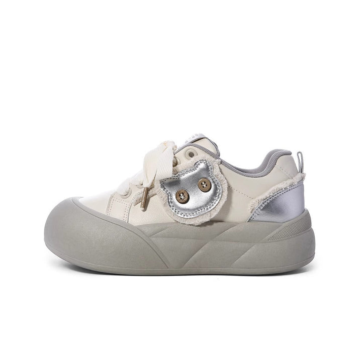 Damen Trendige Sneakers mit einzigartigem Blumen-Detail Drune