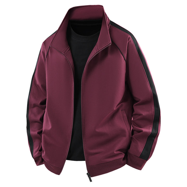 Herren Leichter Freizeit-Trainingsanzug-Set mit Reißverschlussjacke, elastischer Bund & Reißverschlusstaschen Drune