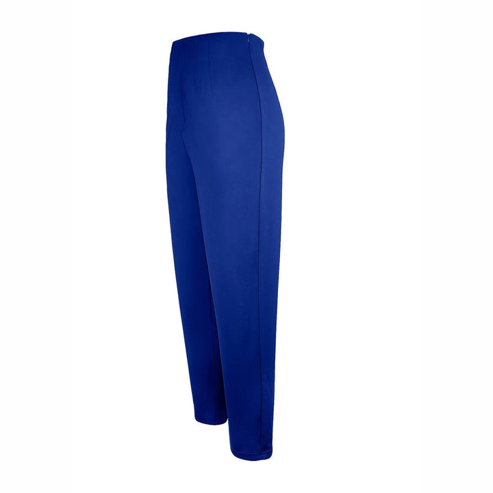 Damen Hochwertige Chinohose mit hohem Bund und schmalem Bein Drune