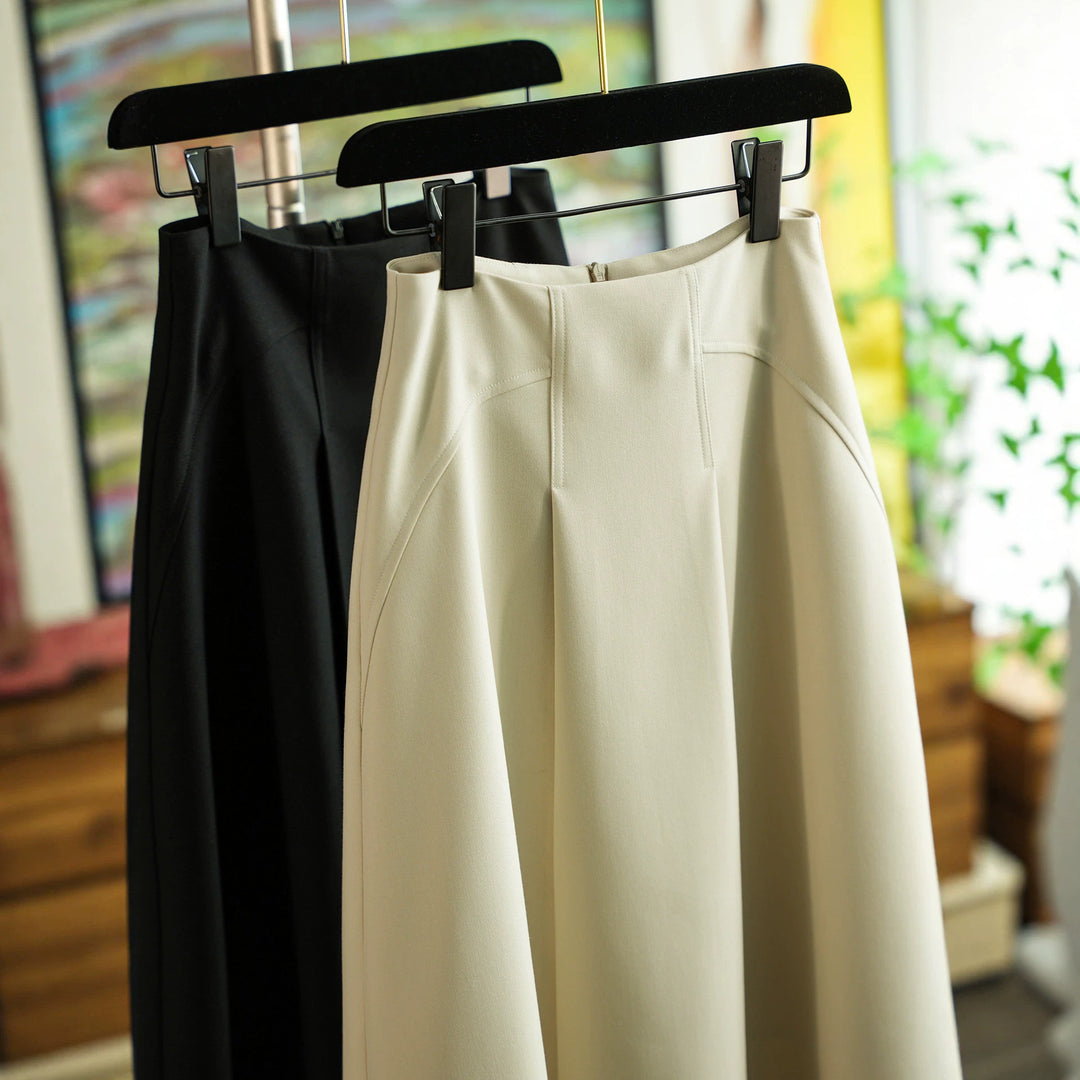 Damen Eleganter, weit geschnittener Maxirock Drune