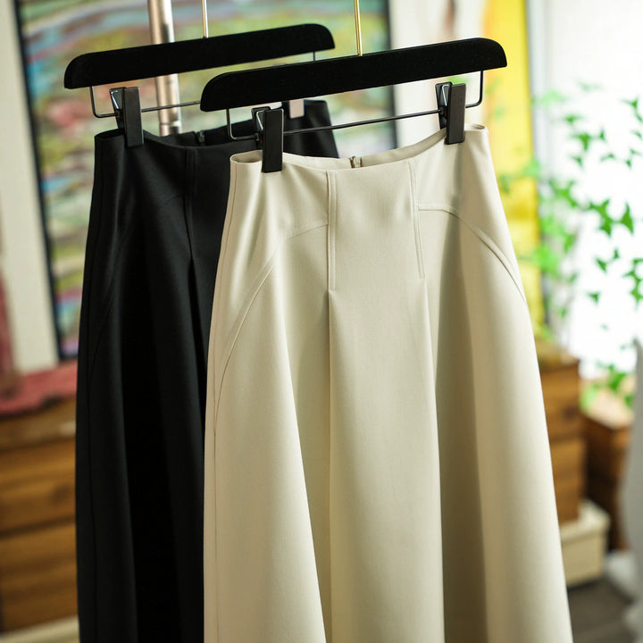 Damen Eleganter, weit geschnittener Maxirock Drune