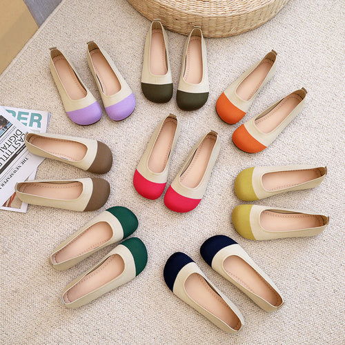 Damen atmungsaktive Ballerinas mit flexiblem Obermaterial Drune
