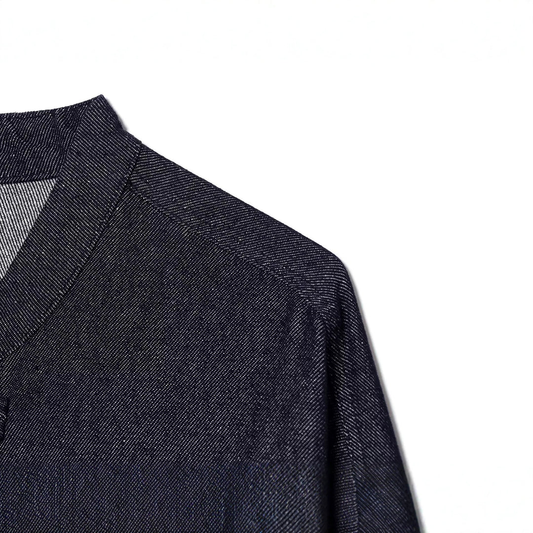 Damen Kurzer Blouson im China‑Stil mit Stehkragen und Zierknoten Drune