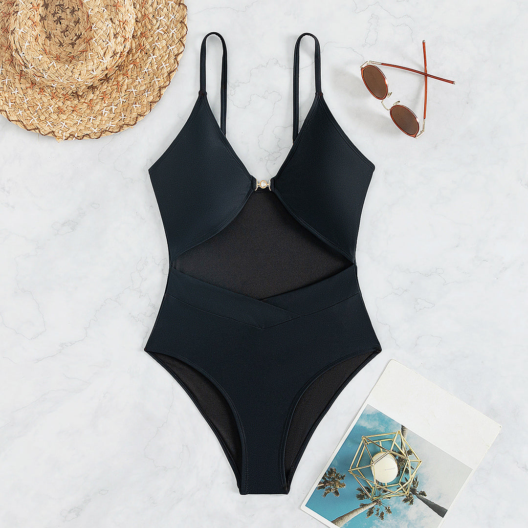 Damen Eleganter Monokini mit Cut-Outs und Ring-Detail Drune