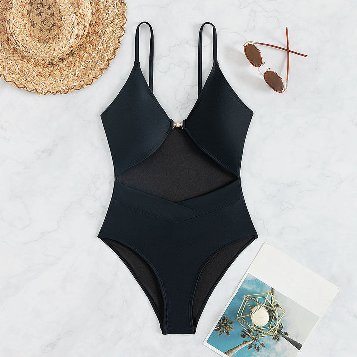 Damen Eleganter Monokini mit Cut-Outs und Ring-Detail Drune