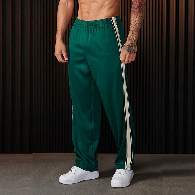 Herren sportliche Trainingshose mit seitlichen Streifen Drune