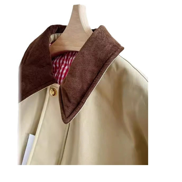 Damen Stylische Übergangsjacke mit kontrastierenden Ellbogenpatches Drune