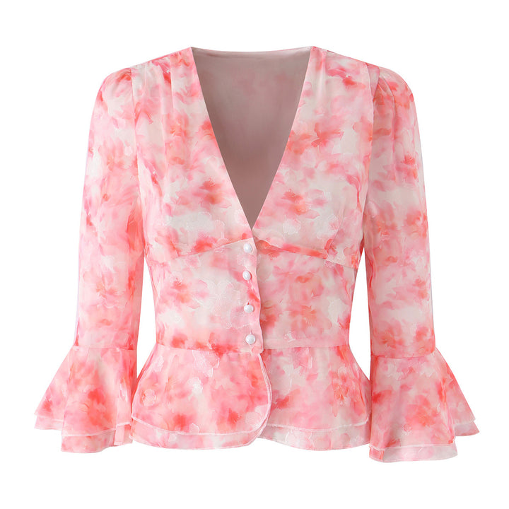 Damen Chiffon‑Bluse Drune