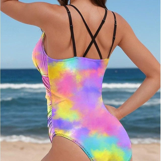 Damen Sportlicher Einteiler mit Farbverlauf Drune