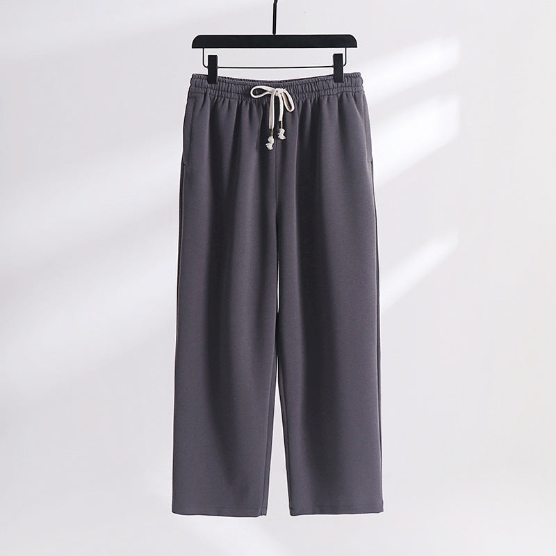 Unisex Gefütterte Fleece-Jogginghose mit elastischem Bund Kordelzug und schmalem Knöchelbündchen Drune