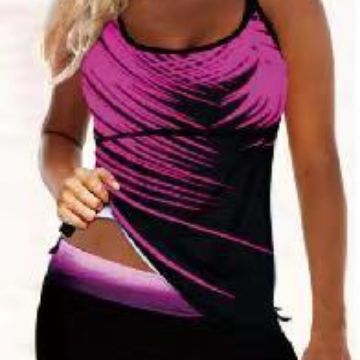 Damen Sport Tankini mit modischen Shorts Drune