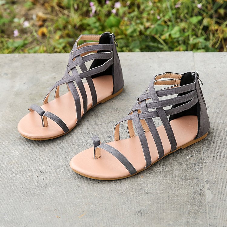 Damen Sommerliche Zehentrenner Sandalen mit floralem Design Drune