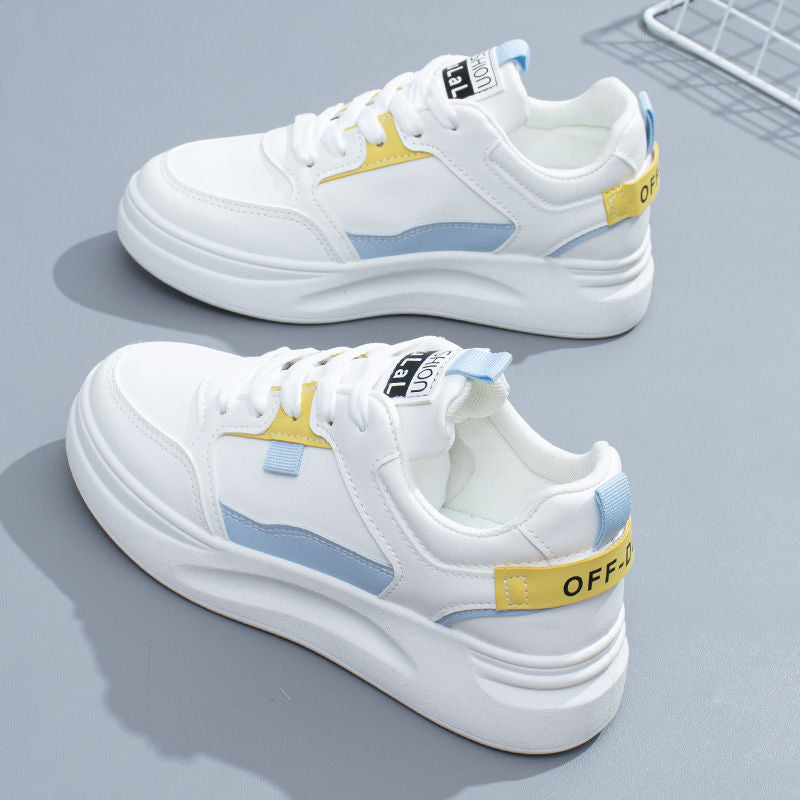 Damen Sportliche Sneakers mit modischem Design und extra dicker Sohle Drune