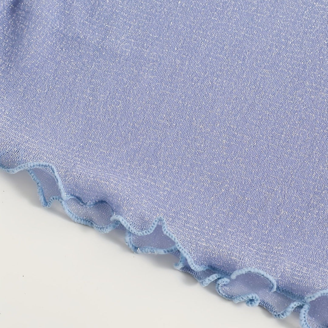Damen Strandoberteil mit glitzerndem Material Drune