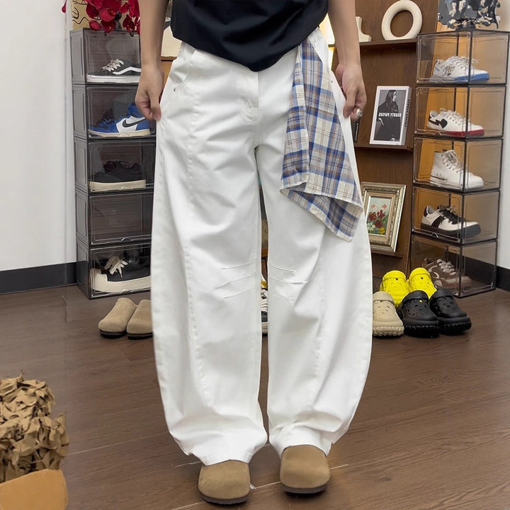 Damen Weitgeschnittene Cargo-Hose Drune