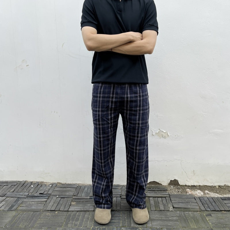 Damen Bequeme Schlafhose aus Flanell Drune