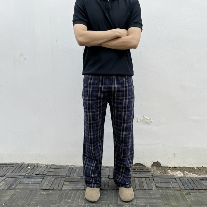 Damen Bequeme Schlafhose aus Flanell Drune