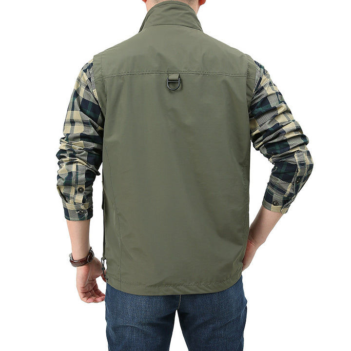 Herren Angler- und Fotoweste mit vielseitigen Taschen und praktischem Verschluss Drune