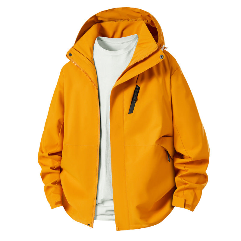 Herren technische Übergangsjacke mit verstellbarem Kapuzenrand Drune