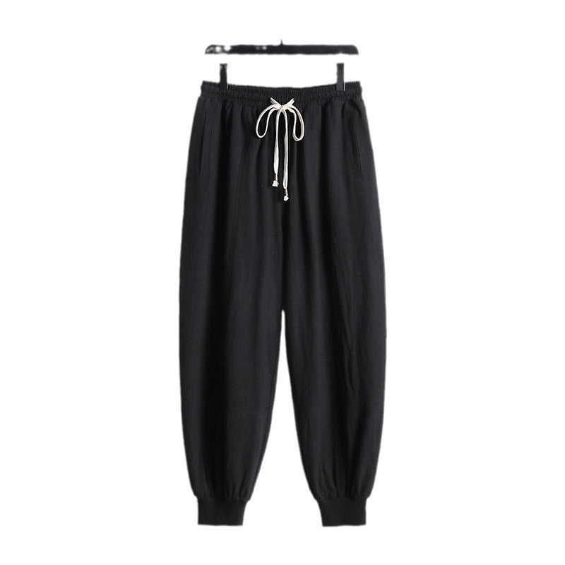 Herren Leichte Baumwoll-Jogginghose mit Kordelzug, Elastischem Bündchen und praktischen Taschen Drune