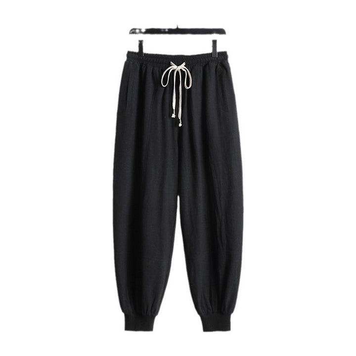 Herren Leichte Baumwoll-Jogginghose mit Kordelzug, Elastischem Bündchen und praktischen Taschen Drune