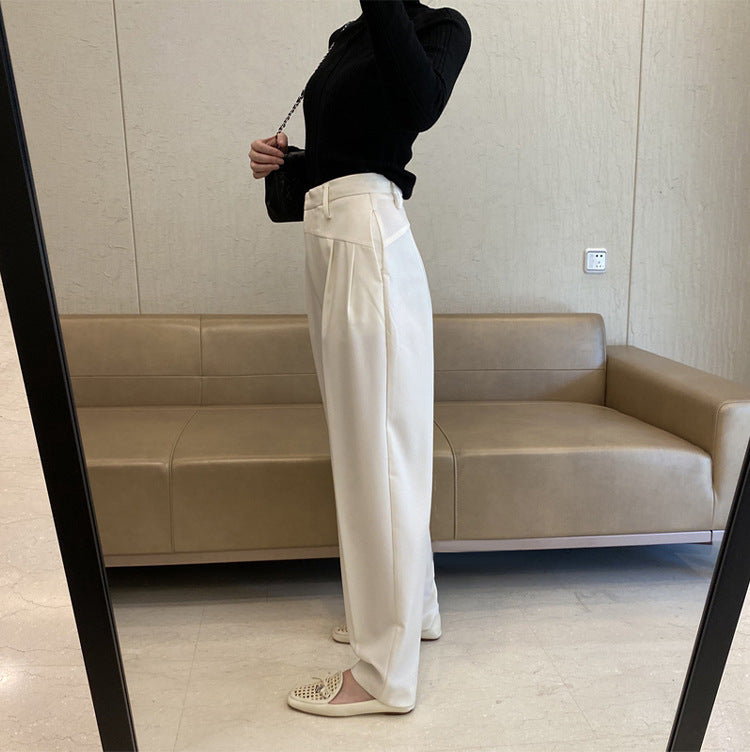Damen Weit geschnittene High-Waist-Hose Drune