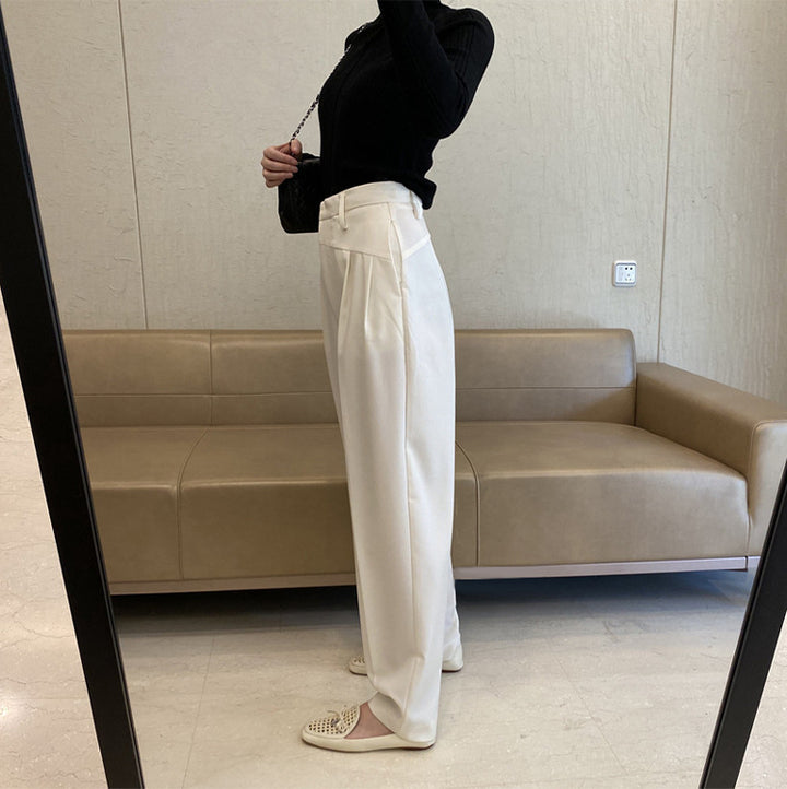 Damen Weit geschnittene High-Waist-Hose Drune